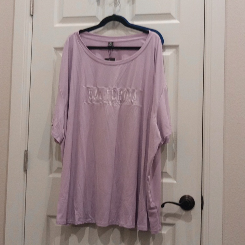 SHEIN Curve Lilac Blouse